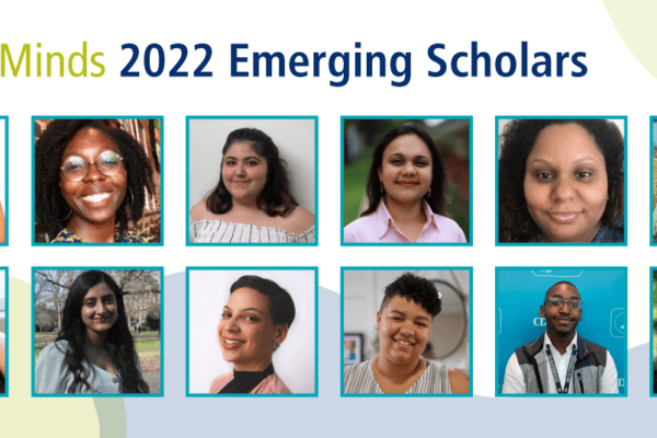 Active Minds 2022 Emerging Scholars Banner with headshots
