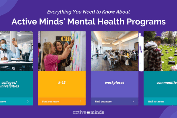 Purple background with abstract designs in the corners, and white text reading 