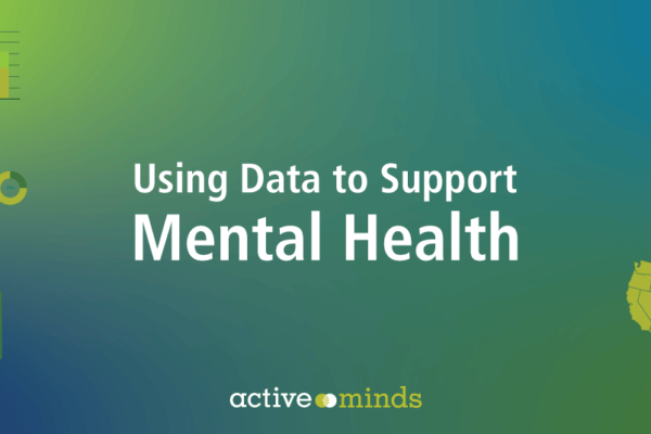 Blue and green gradient graphic with images of graphs and the United States; text reads, 