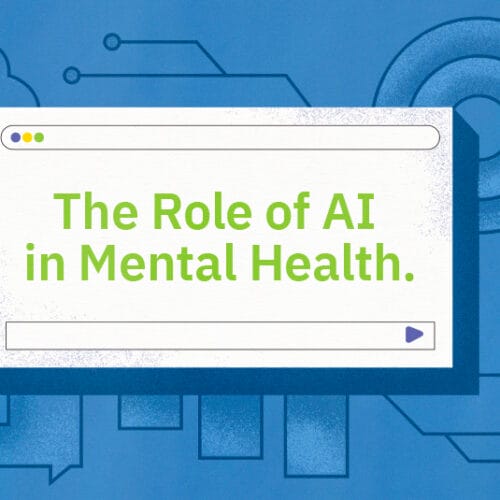 The background contains a tech/circuit based pattern in blue, with a web browser open in the middle reading, 