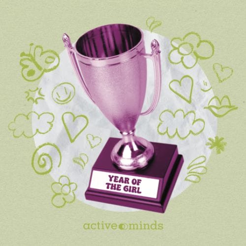 Pink trophy reading 
