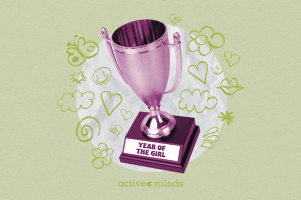 Pink trophy reading 