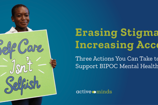 Photo of author Chi holding sign reading, 