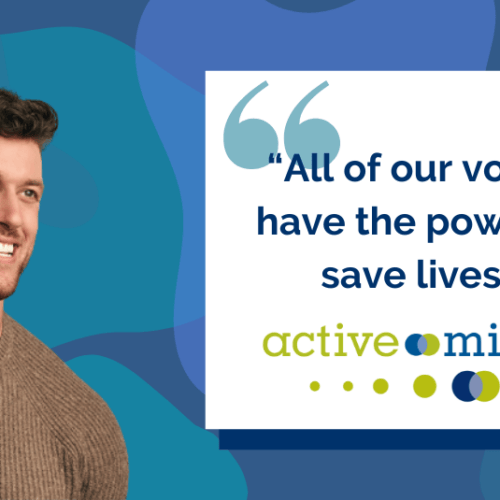 Headshot of Clayton Echard looking to the right with quote 