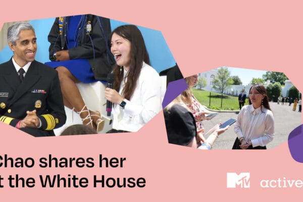 Diana Chao speaking at the Mental Health Youth Action Forum.