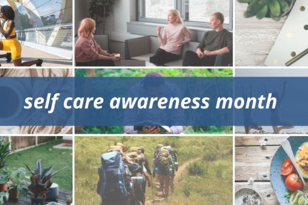 self care awareness month social banner