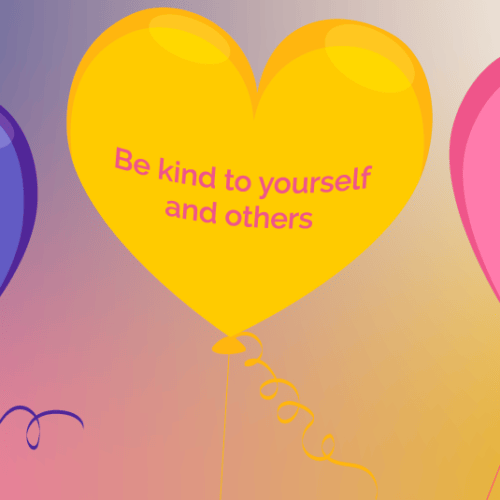 Pink Valentine's Day heart with 