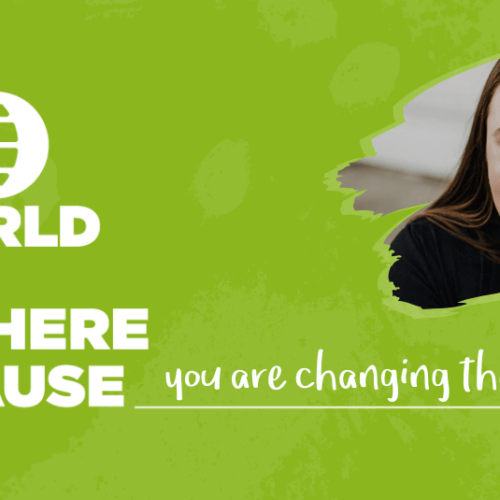 Green background with white 