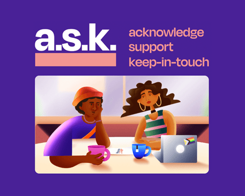 A.S.K. Acknowledge, Support, Keep-in-Touch
