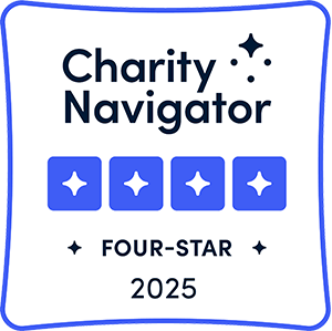 Active Minds Four-Star Badge from Charity Navigator for 2025
