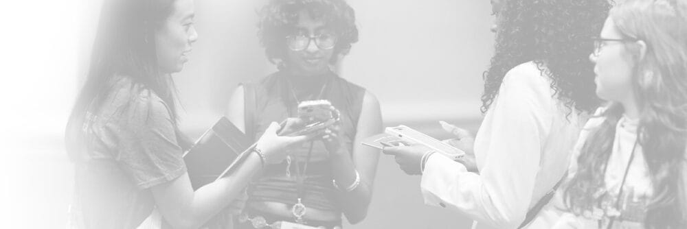 Students talking during an Active Minds Mental Health Conference